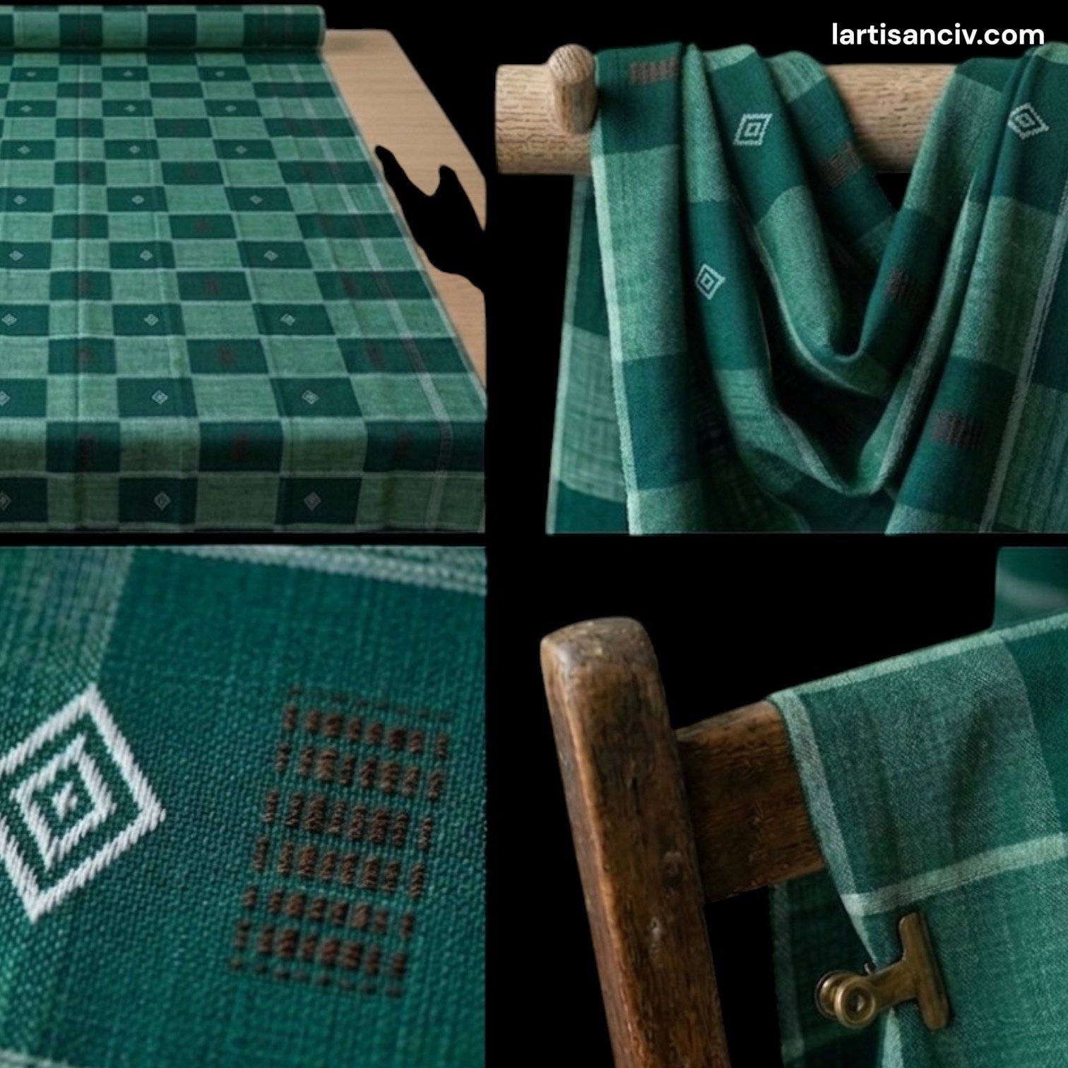Pagne Sénoufo & Korhogo – Complet de 2 pagnes traditionnels africains tissés