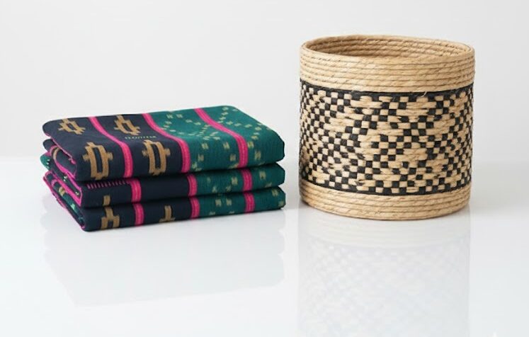 Pagne Kita & Baoulé – Complet de 2 pagnes traditionnels tissés