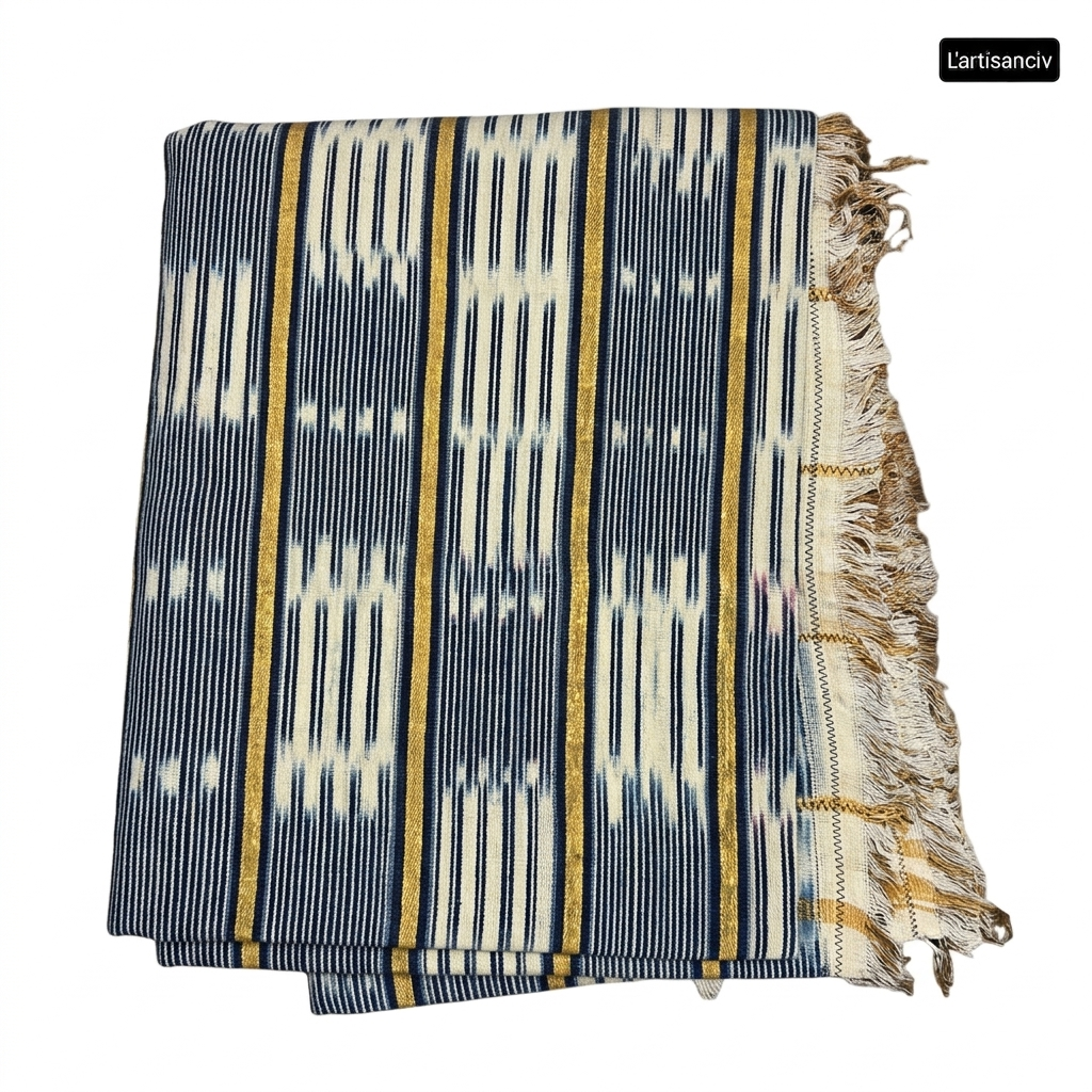 Pagne Kita & Baoulé – Complet de 2 pagnes traditionnels tissés