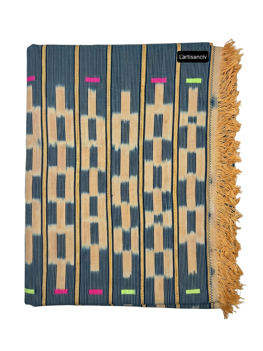 Pagne Kita & Baoulé – Complet de 2 pagnes traditionnels tissés