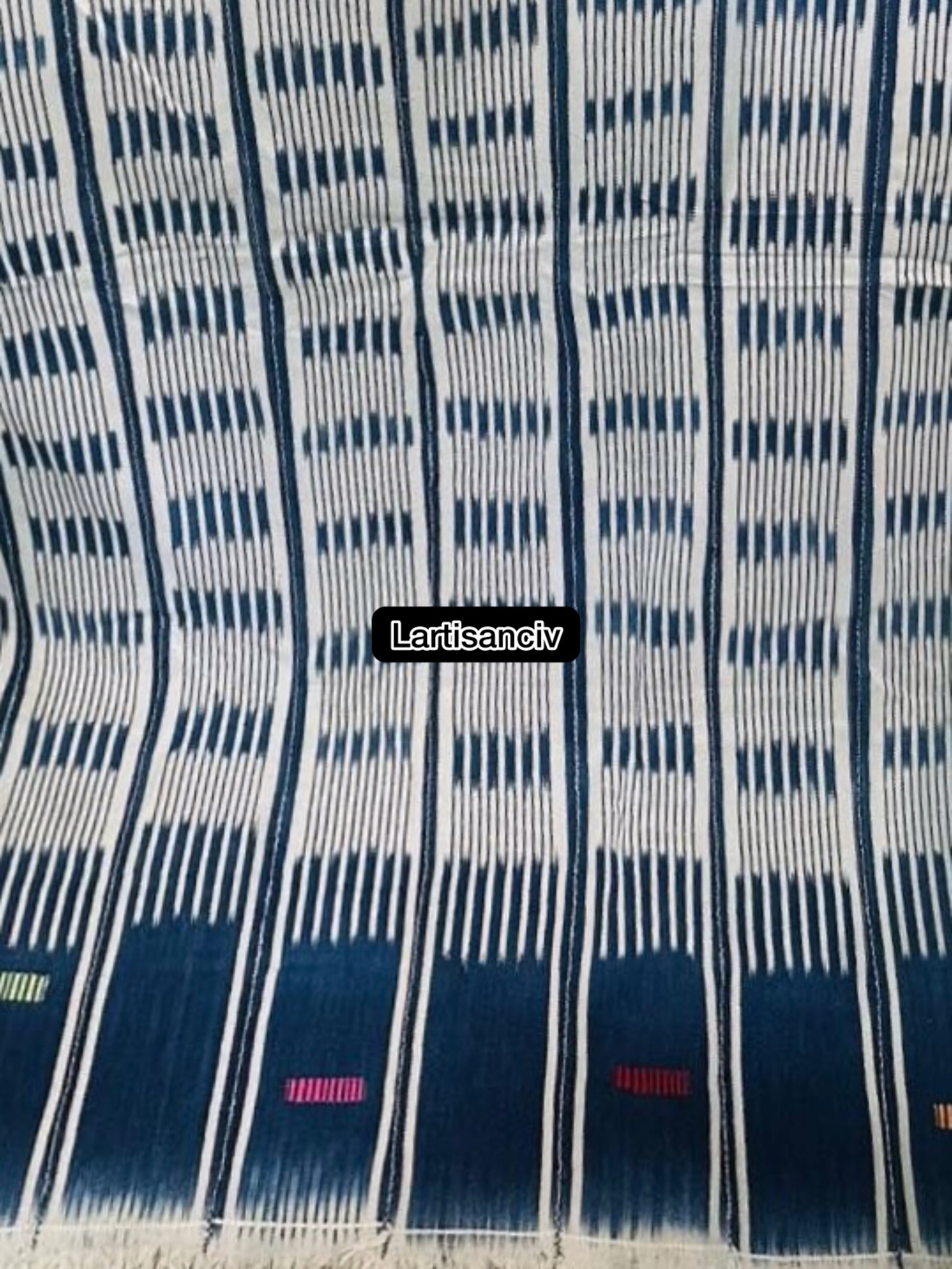 Pagne Kita & Baoulé – Complet de 2 pagnes traditionnels tissés