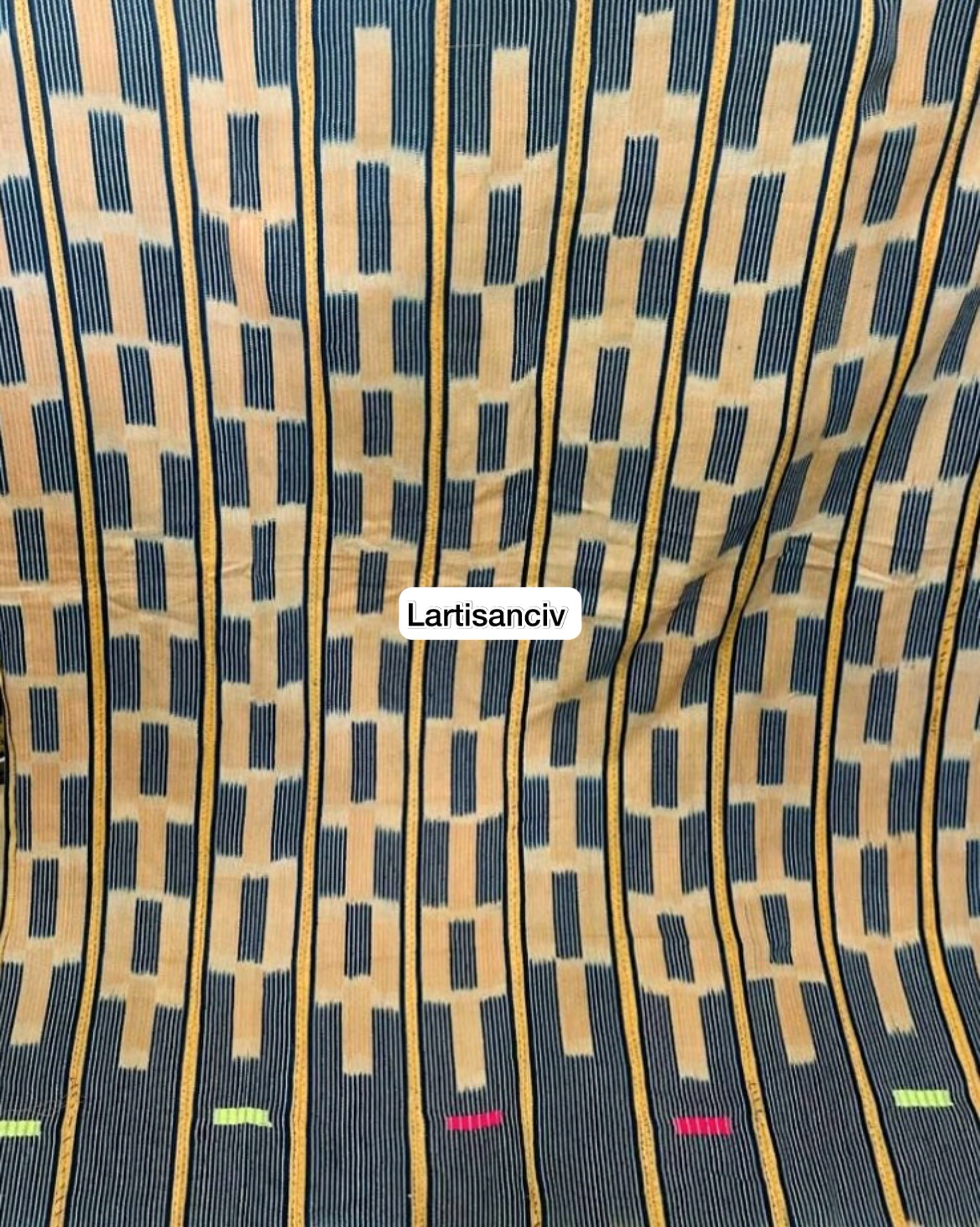 Pagne Kita & Baoulé – Complet de 2 pagnes traditionnels tissés