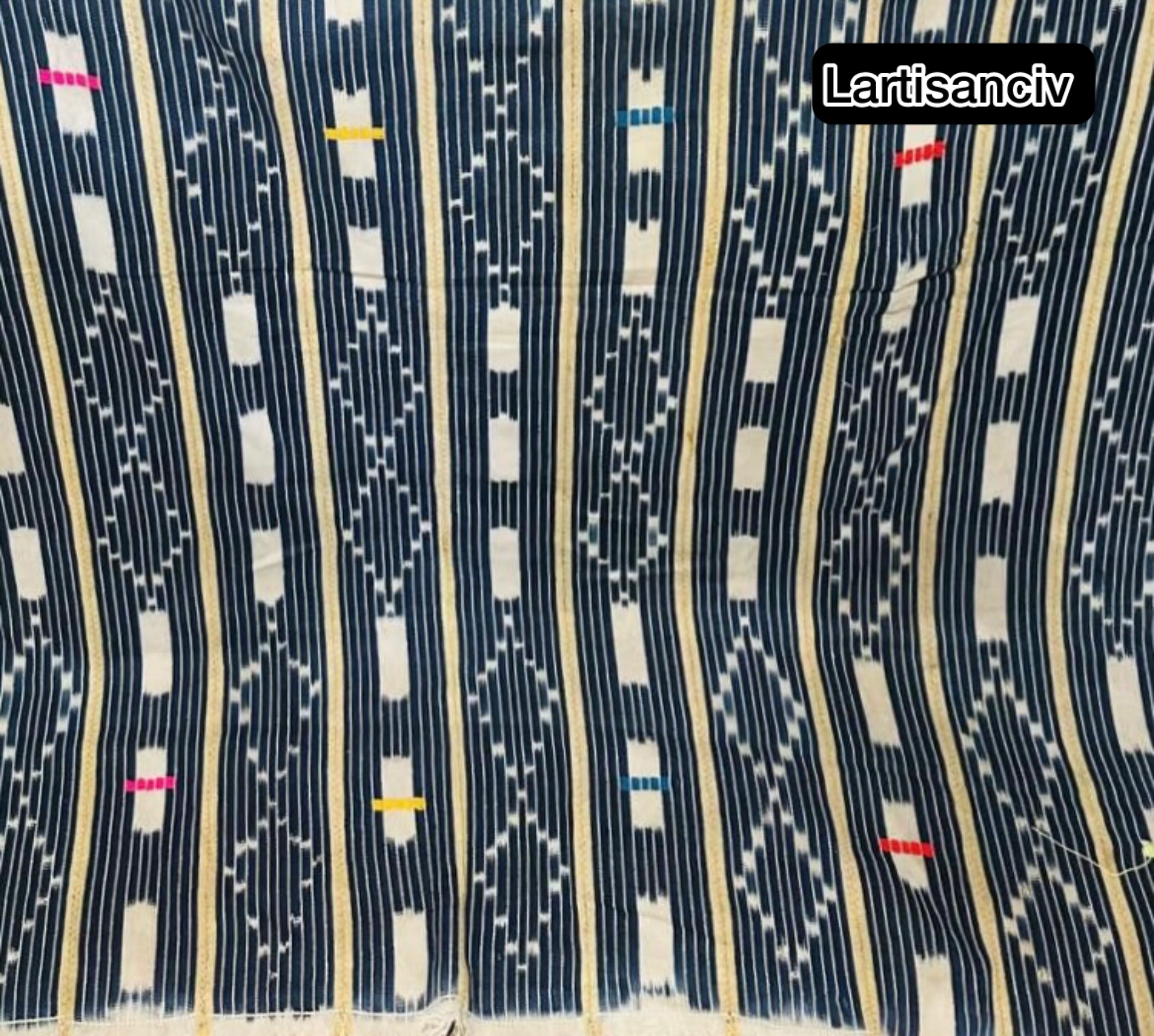 Pagne Kita & Baoulé – Complet de 2 pagnes traditionnels tissés