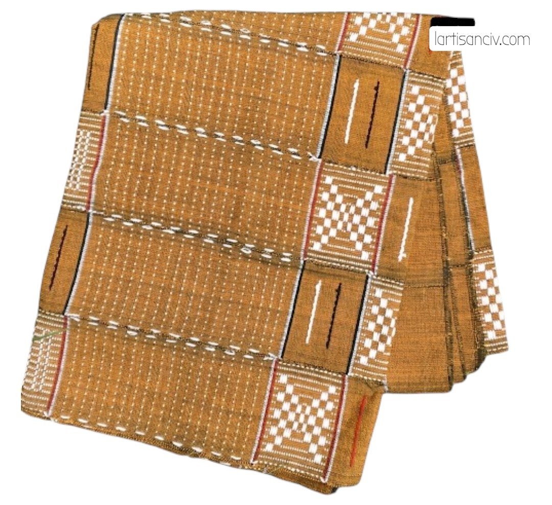 Pagne Sénoufo & Korhogo – Complet de 2 pagnes traditionnels africains tissés – Image 3